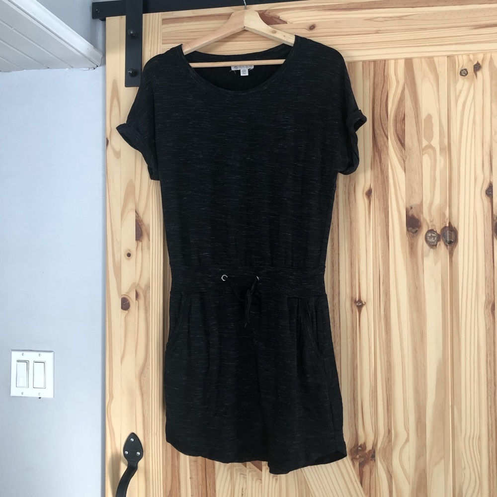 Black Dress Onsie. Stretch size small.